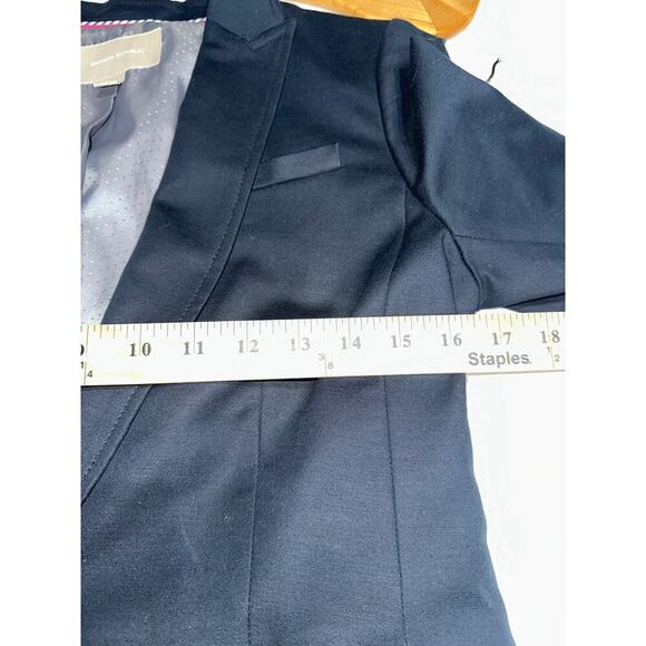 Banana Republic Blazer Single Button Classic Office Work Career Black 8 - Picture 9 of 9